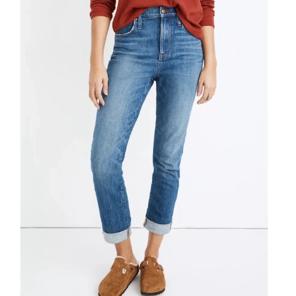 NWT Madewell The High Rise Slim Boyjean 26